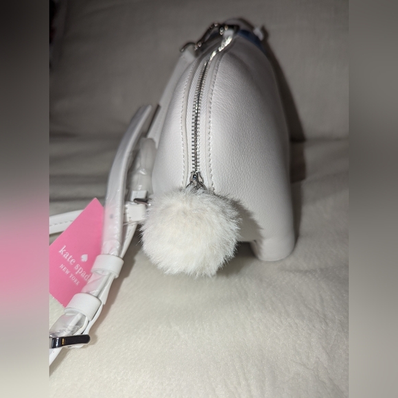 Kate Spade | Artic Friends White Leather Polar Bear Crossbody Handbag Purse NWT - Picture 5 of 9